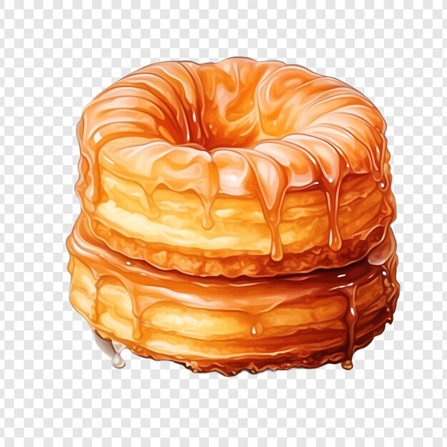 PSD cronut isolé sur un fond transparent