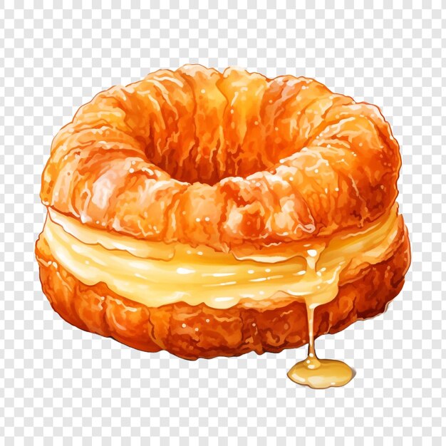 PSD cronut isolé sur un fond transparent