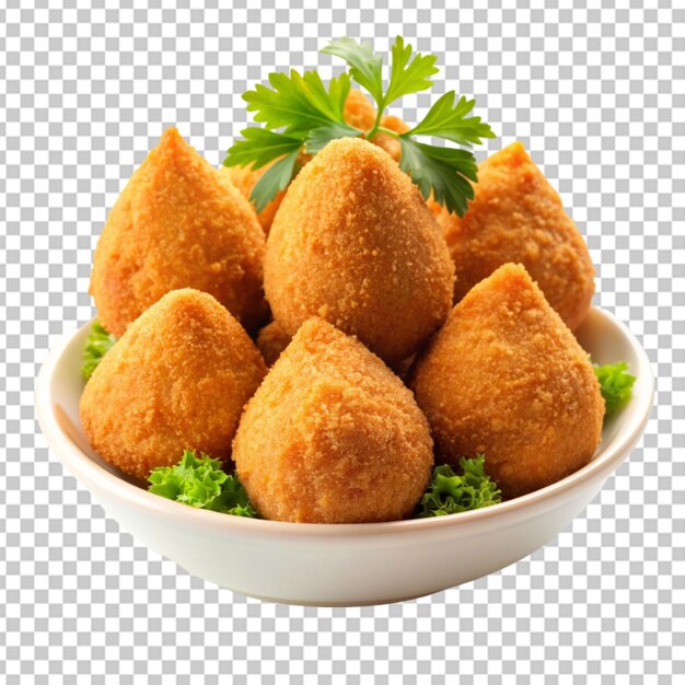 PSD croquetes de frango coxinha fritos