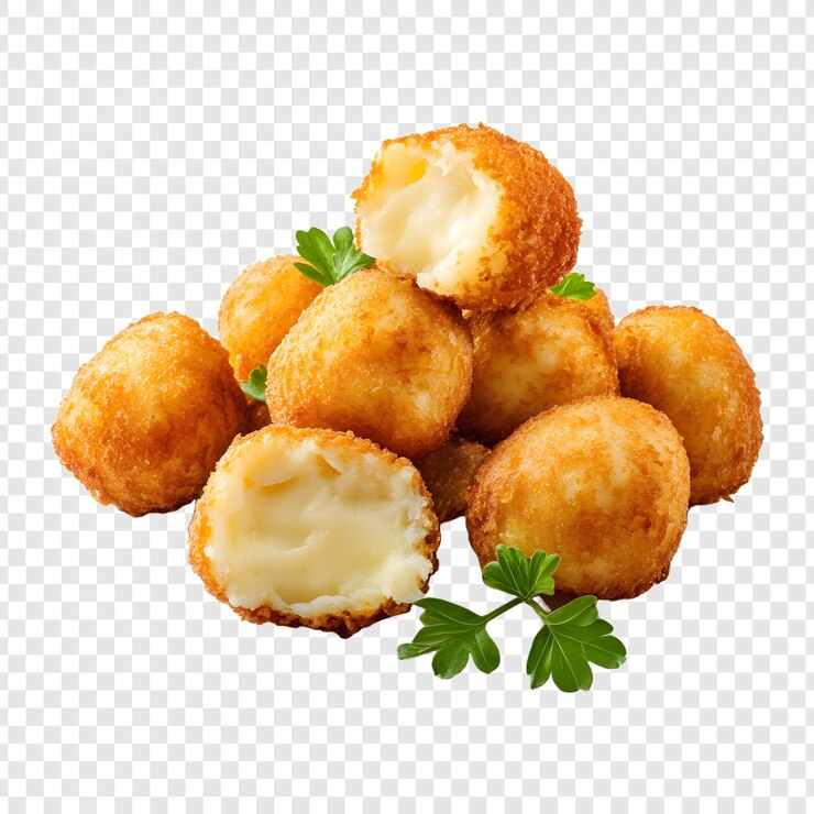 PSD croquetes png isolados sobre fundo transparente