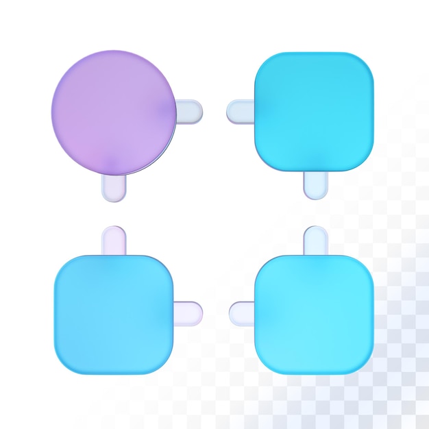 PSD crosschain vidro 3d