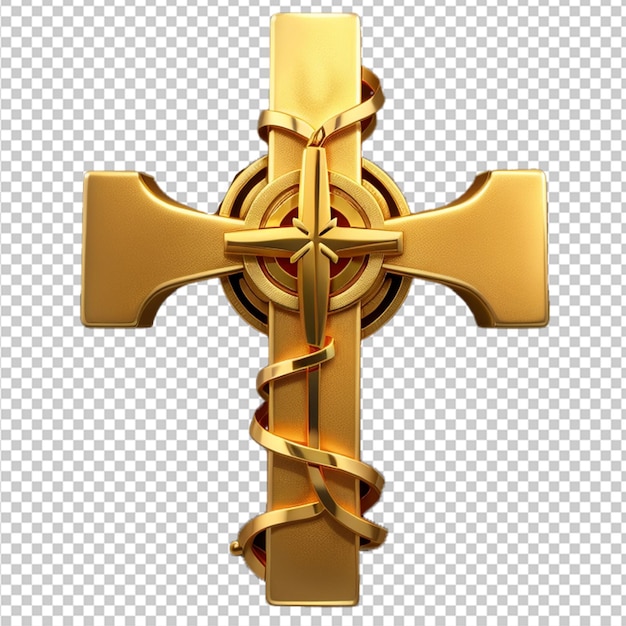 PSD cruz cristiana dorada