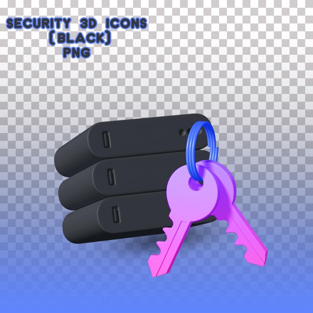 Cryptage Du Serveur Security 3d Icons (noir)