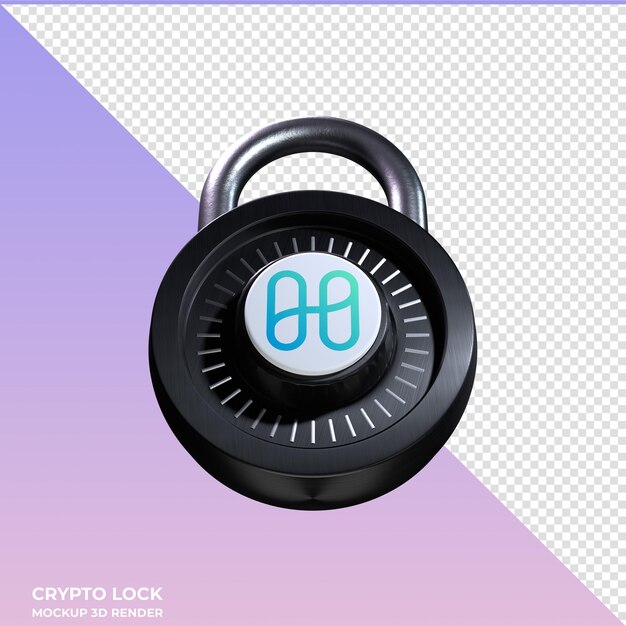 Crypto lock harmony one 3d-symbol ist vorhanden.