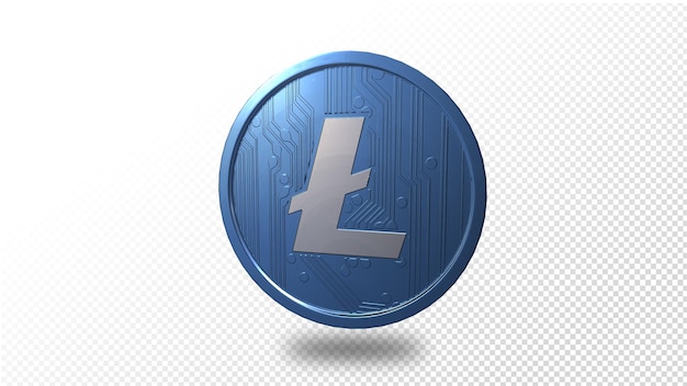 Crypto-monnaie 3d Litecoin