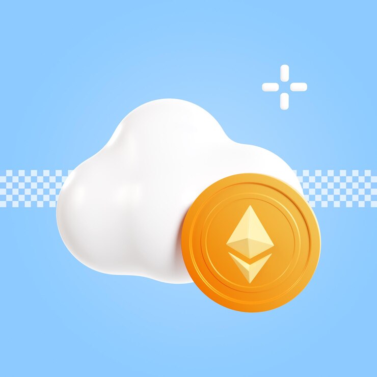 PSD crypto y nft icon 3d render ilustración aislado premium psd