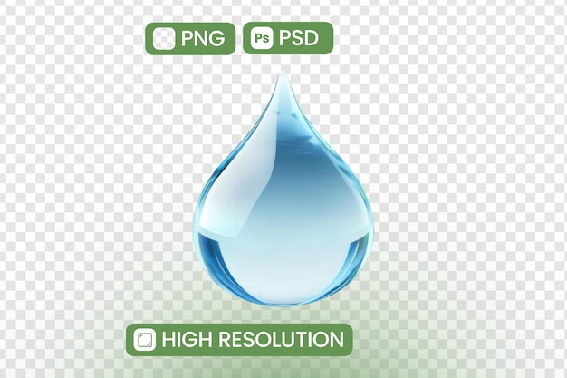 Crystal Clear Water Drop PNG PSD HighResolution Bilder Perfekt für Design-Websites und digitale Kunstprojekte Entdecken Sie die Schönheit der Natur Einfachstes Element Herunterladen Jetzt