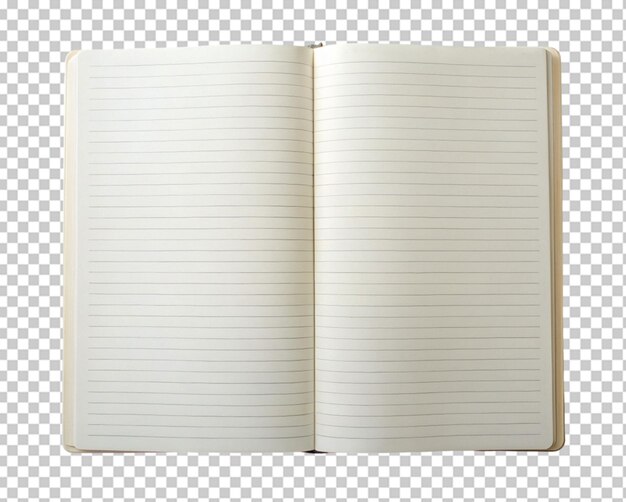 PSD cuaderno en blanco con regla