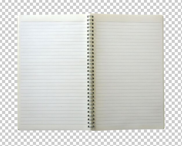 PSD cuaderno en blanco con regla