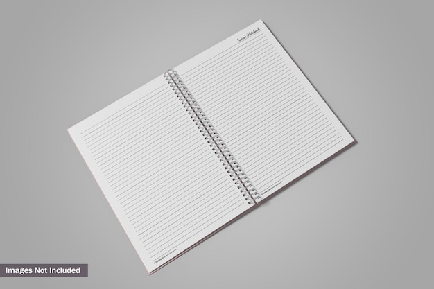 Cuaderno espiral A5 maqueta