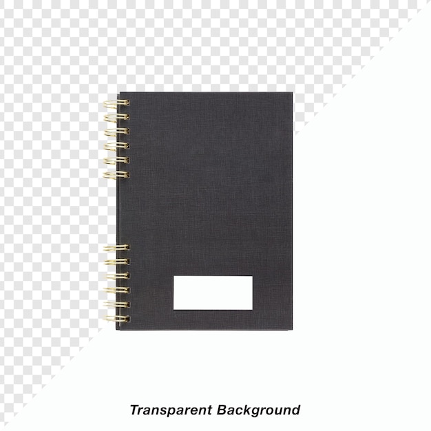 Cuaderno con fondo transparente