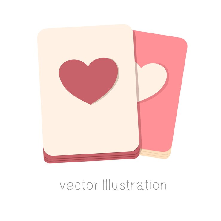 PSD cuaderno en forma de corazón