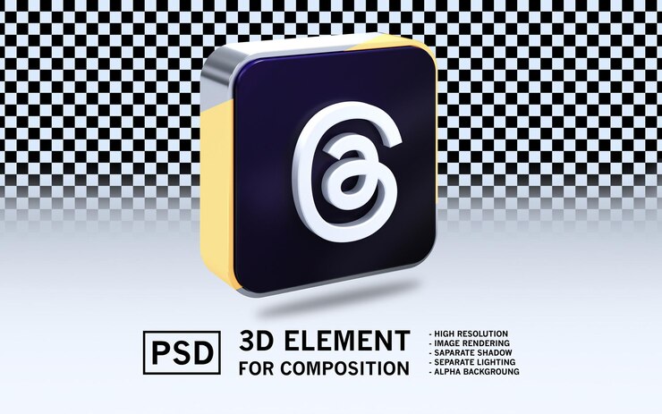 PSD un cuadrado azul con un diseño en espiral en él