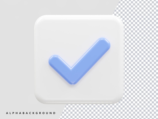Un cuadrado blanco con un ícono de marca azul.