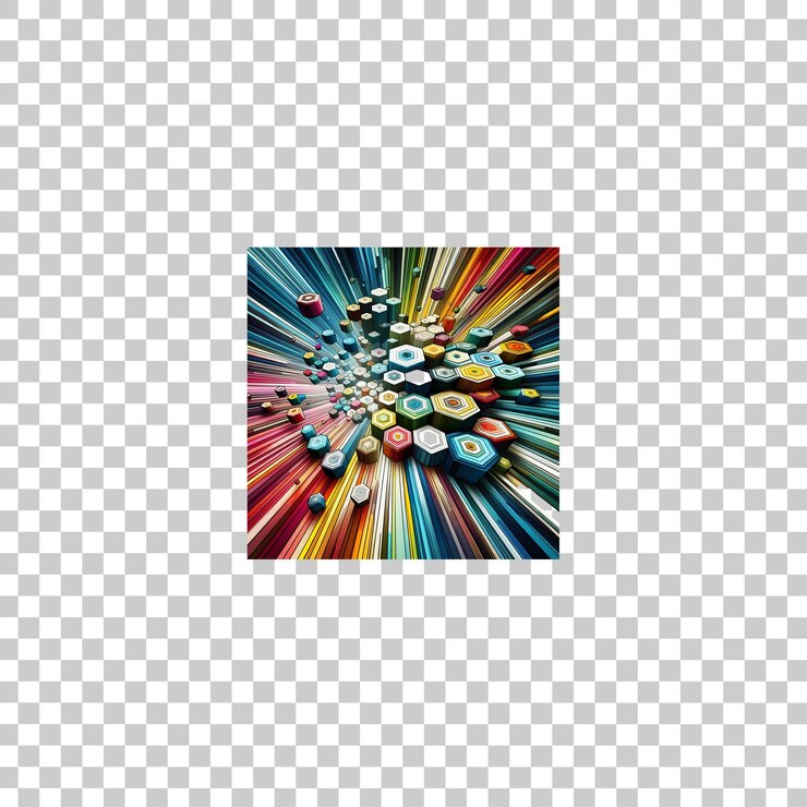 PSD un cuadrado colorido con las palabras colores en él