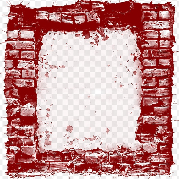 PSD un cuadrado rojo y blanco con un fondo rojo