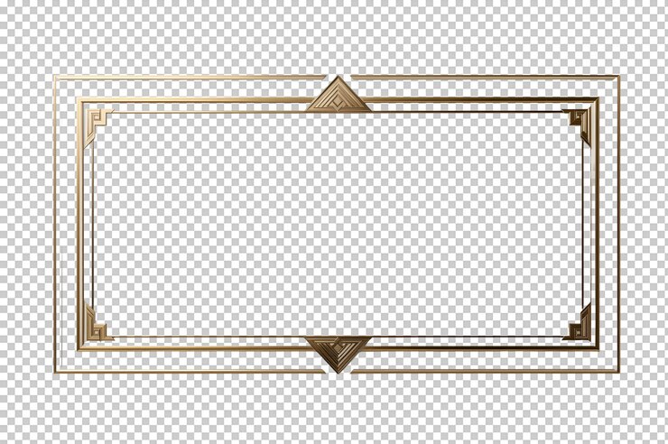 Cuadro dorado Art Deco