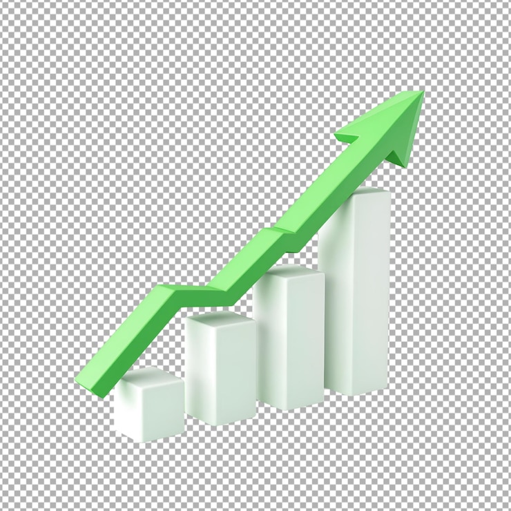 PSD cuadro gráfico 3d con flecha tallada