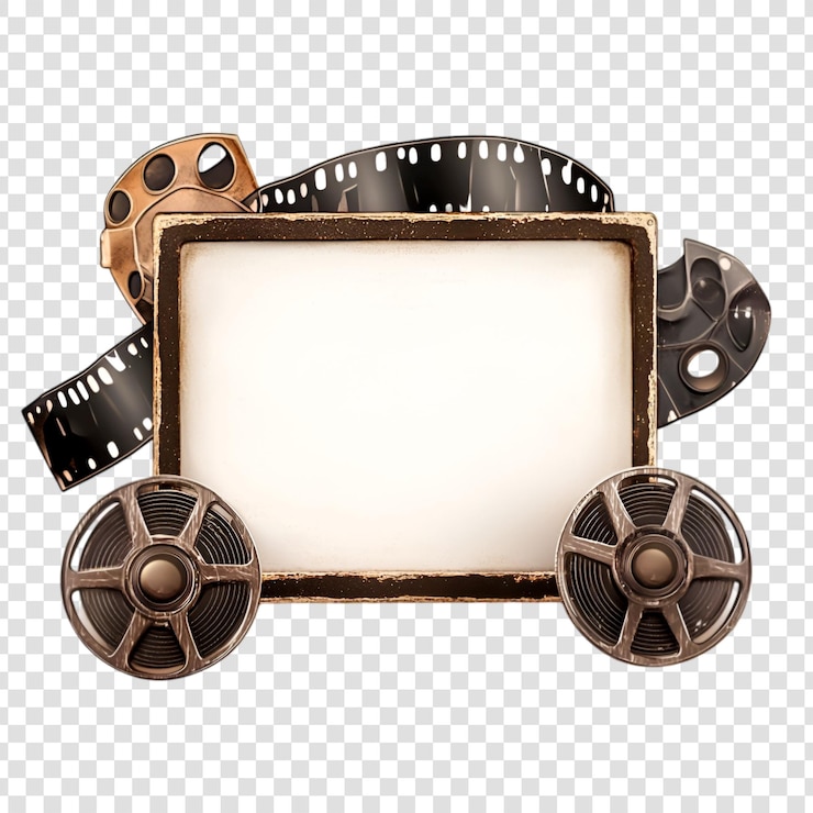 PSD el cuadro de la película vintage nostalgia de la película