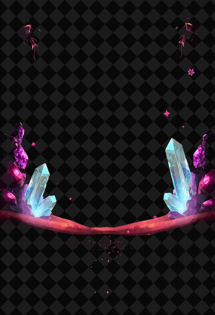 PSD cuadro pixelado en fondo negro reventado con decoración de juego de marco de píxeles vívido y altamente aislado