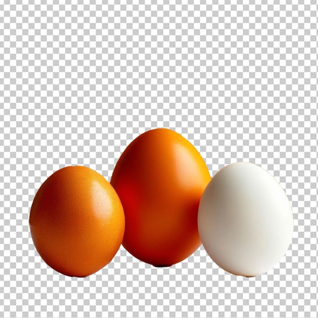 PSD cuatro huevos de todos los colores posibles.