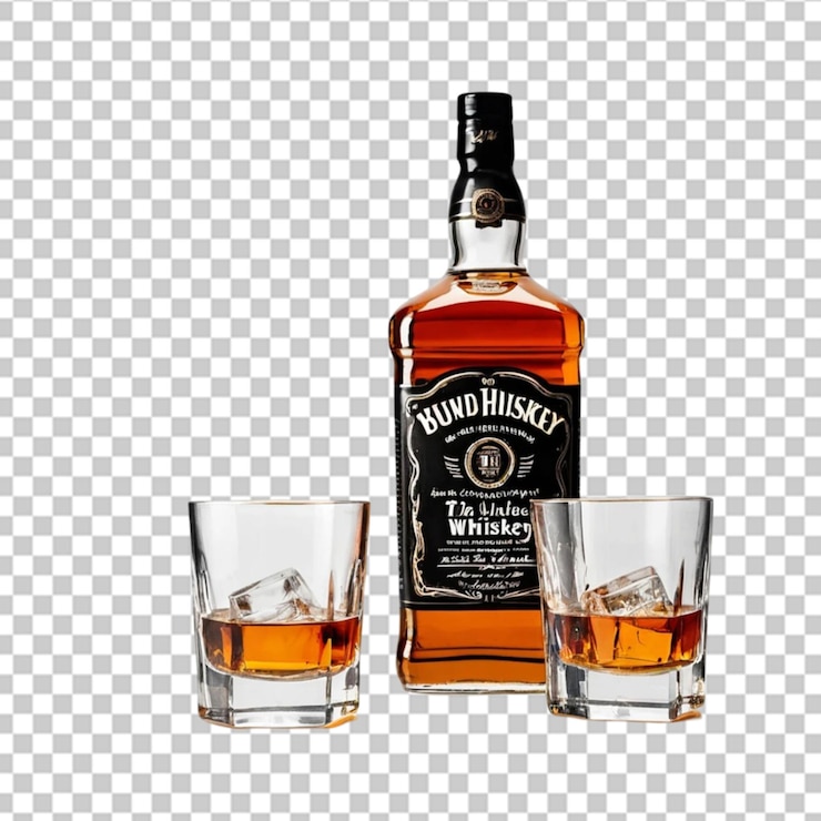 PSD cuatro vasos de líquido ámbar