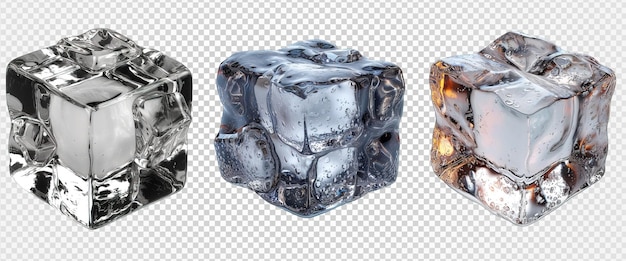 Cube De Glace Isolé Sur Un Fond Transparent Cube De Glac Png Génératif Ai