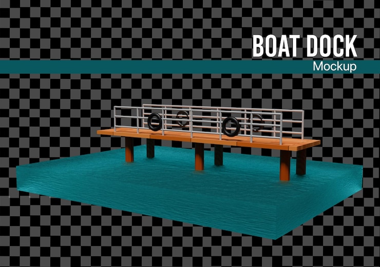 PSD cubierta de barco 3d de madera