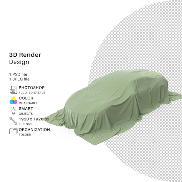 PSD cubierta de carrocería realista