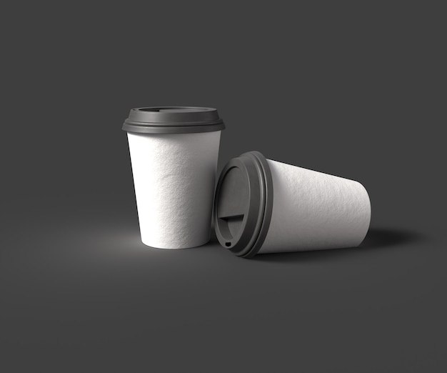 Cubierta negra realista para el café