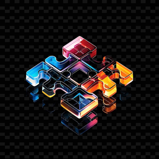 un cubo 3D colorido con la palabra " x " en la parte inferior