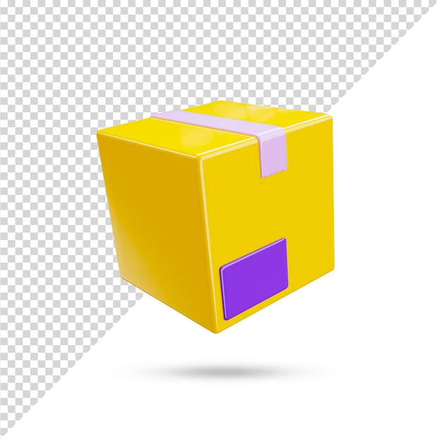 Cubo 3d icono transparente 3d prestado 3d símbolo y signo