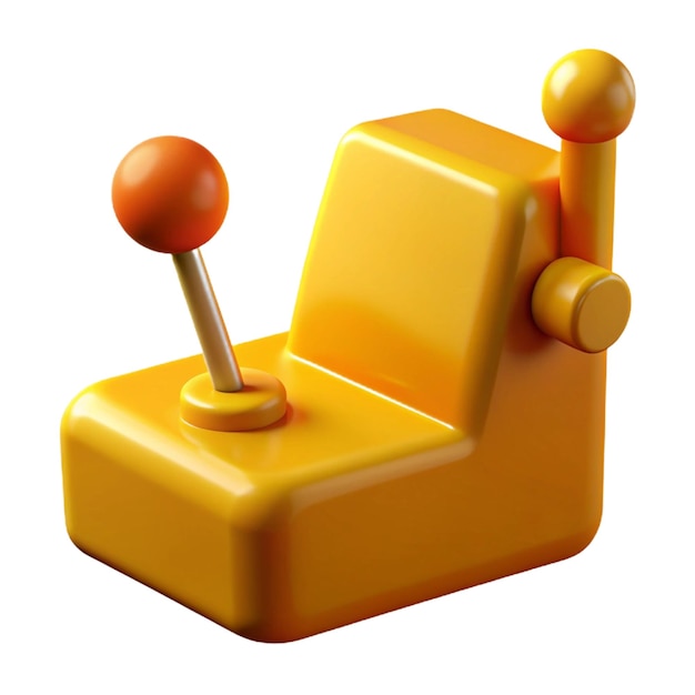 un cubo amarillo con un botón en él que dice quot el número 1 quot en él