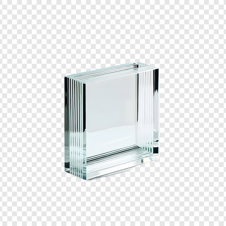 PSD un cubo de cubos se sienta sobre un fondo blanco