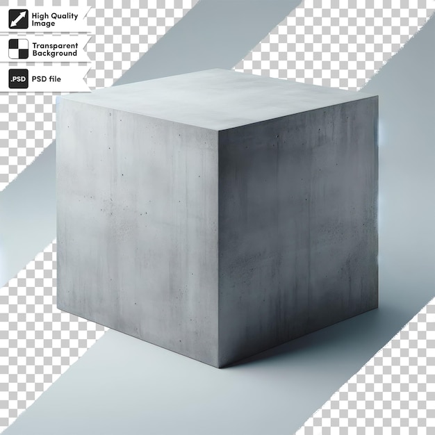 Cubo de metal viejo psd en fondo transparente con capa de máscara editable