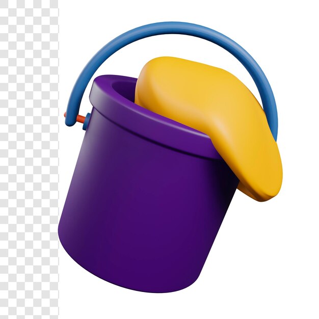 cubo de pintura 3d