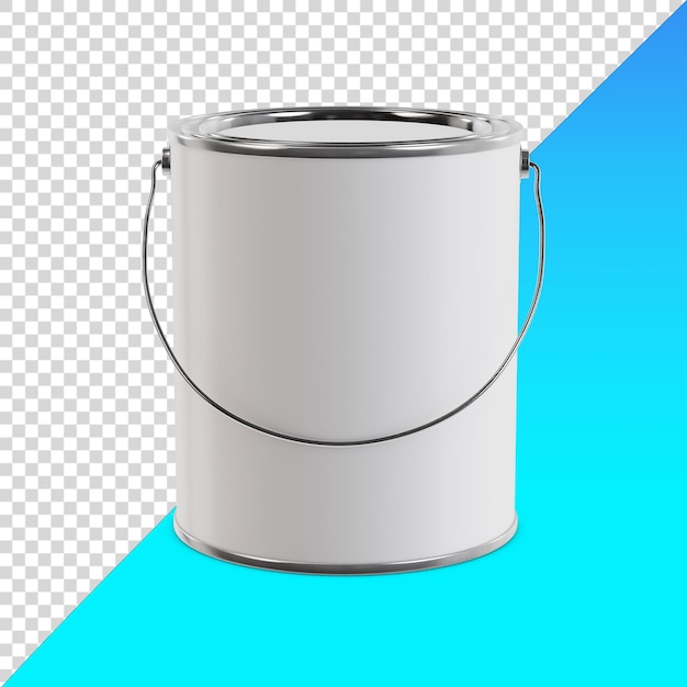 Cubo de pintura de metal