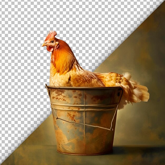 PSD cubo de pollo con una textura de fondo clara