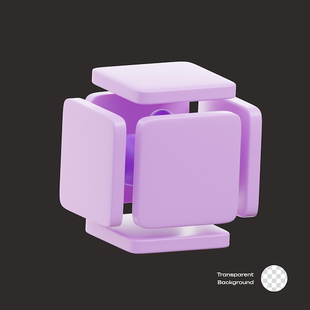 Cuboid-Umgebungs-3D-Symbole