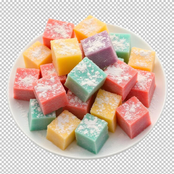 PSD cubos de caramelo de colores