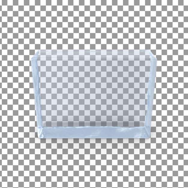 PSD cubos de gelo psd 3d em fundo isolado e transparente