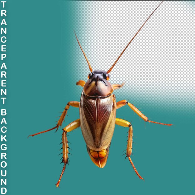 La cucaracha americana aislada sobre un fondo blanco