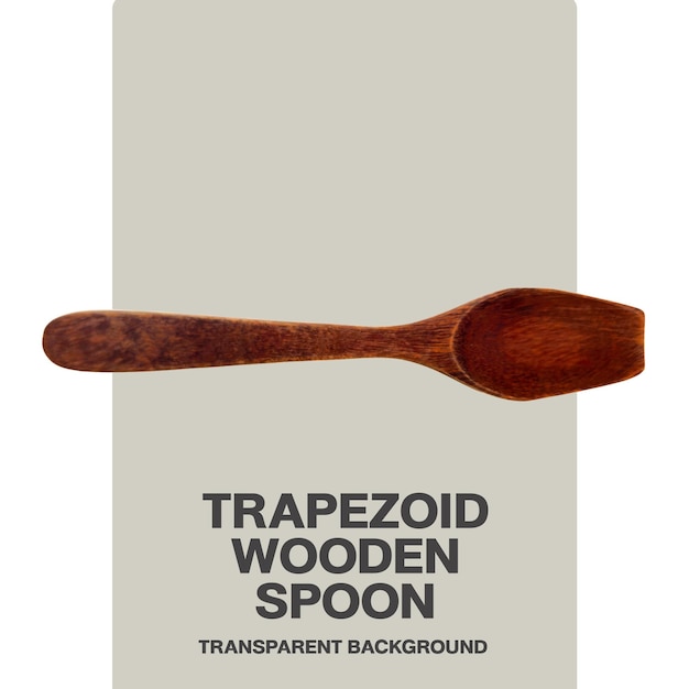 Cucchiaio di legno trapezoidale