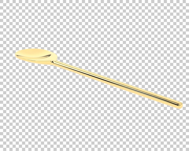 PSD cuchara en la ilustración de renderizado 3d de fondo transparente