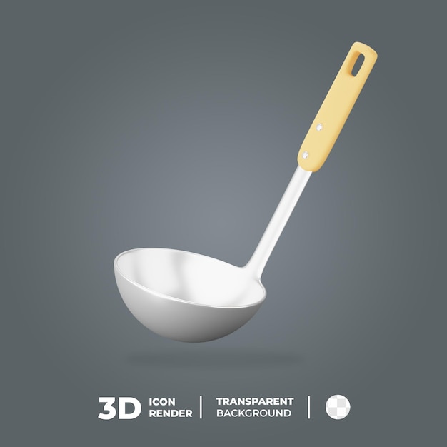 PSD cucharón de icono 3d