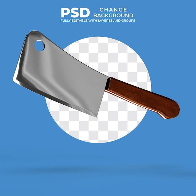 PSD cuchillo de carnicero psd