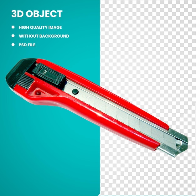 Cuchillo de utilidad 3d papel