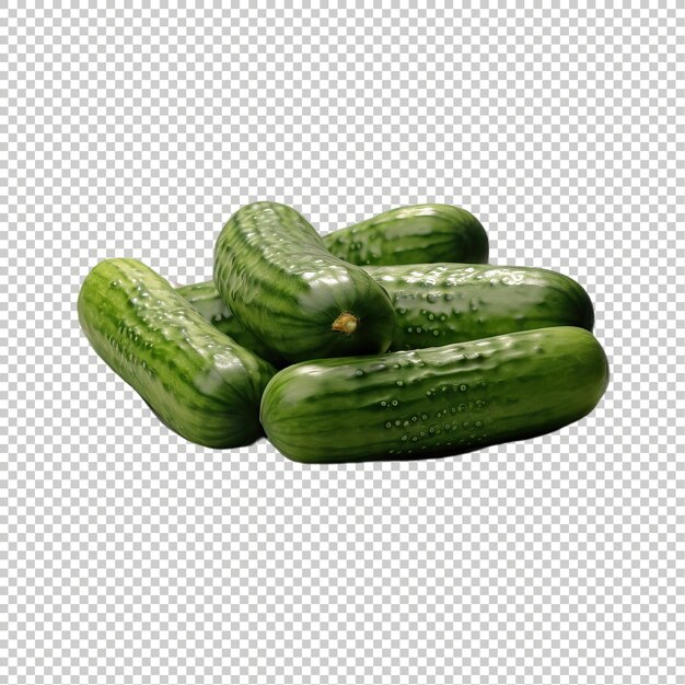 PSD cucumber frais sur le panier psd fond isolé