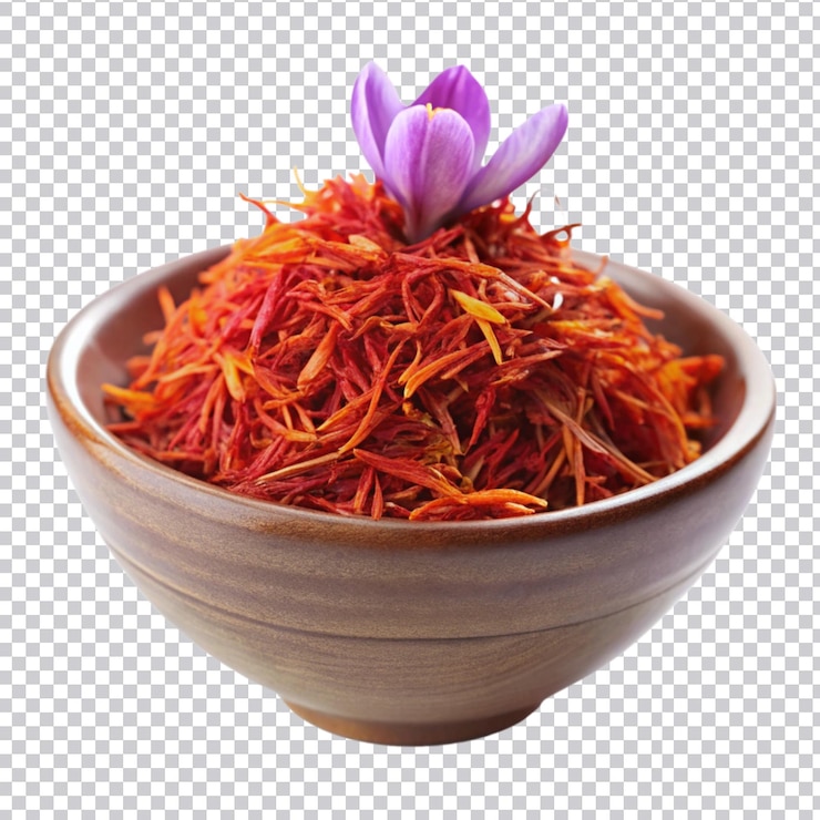 PSD un cuenco de flores y una flor púrpura en él
