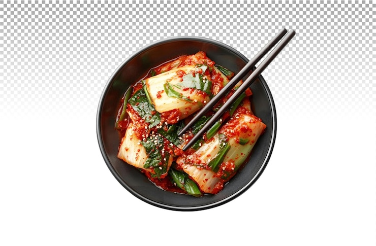 PSD un cuenco de kimchi coreano tradicional